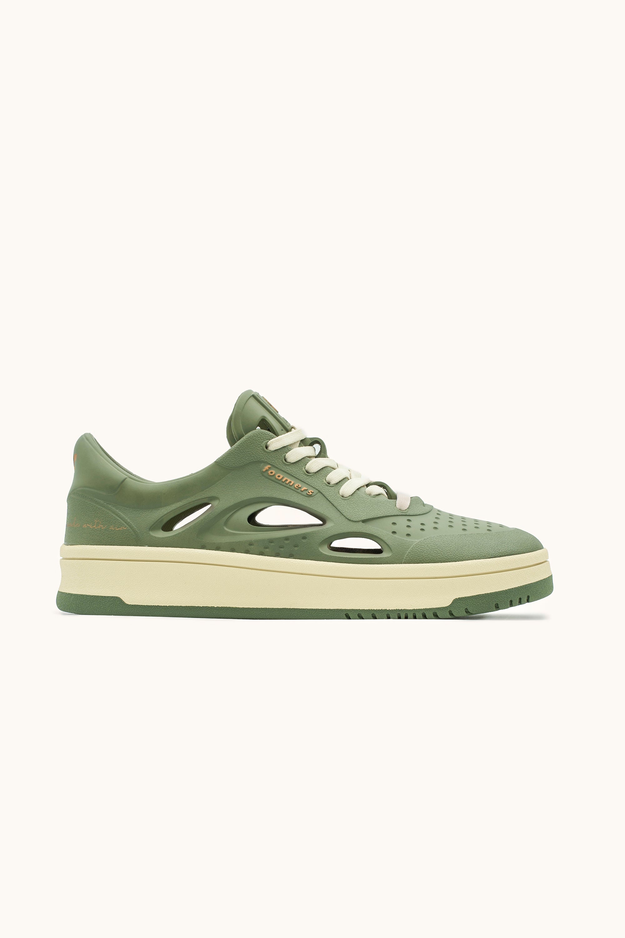 ⚤ Sneakers Foamers ICON MILITARY GREEN - F1003