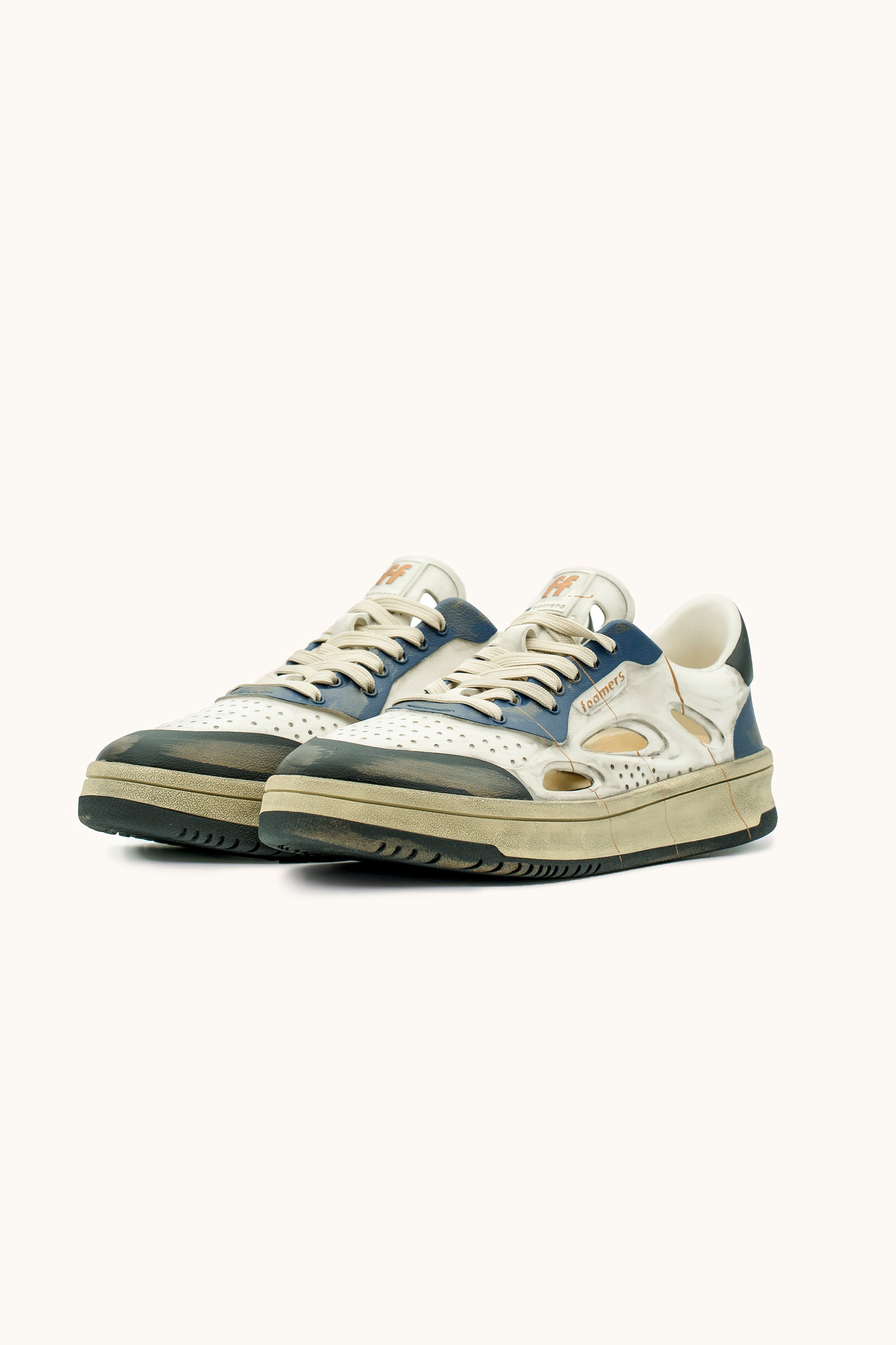 ⚤ Sneakers Foamers ICON OFF WHITE/BEIGE/BLACK/NAVY - F6028