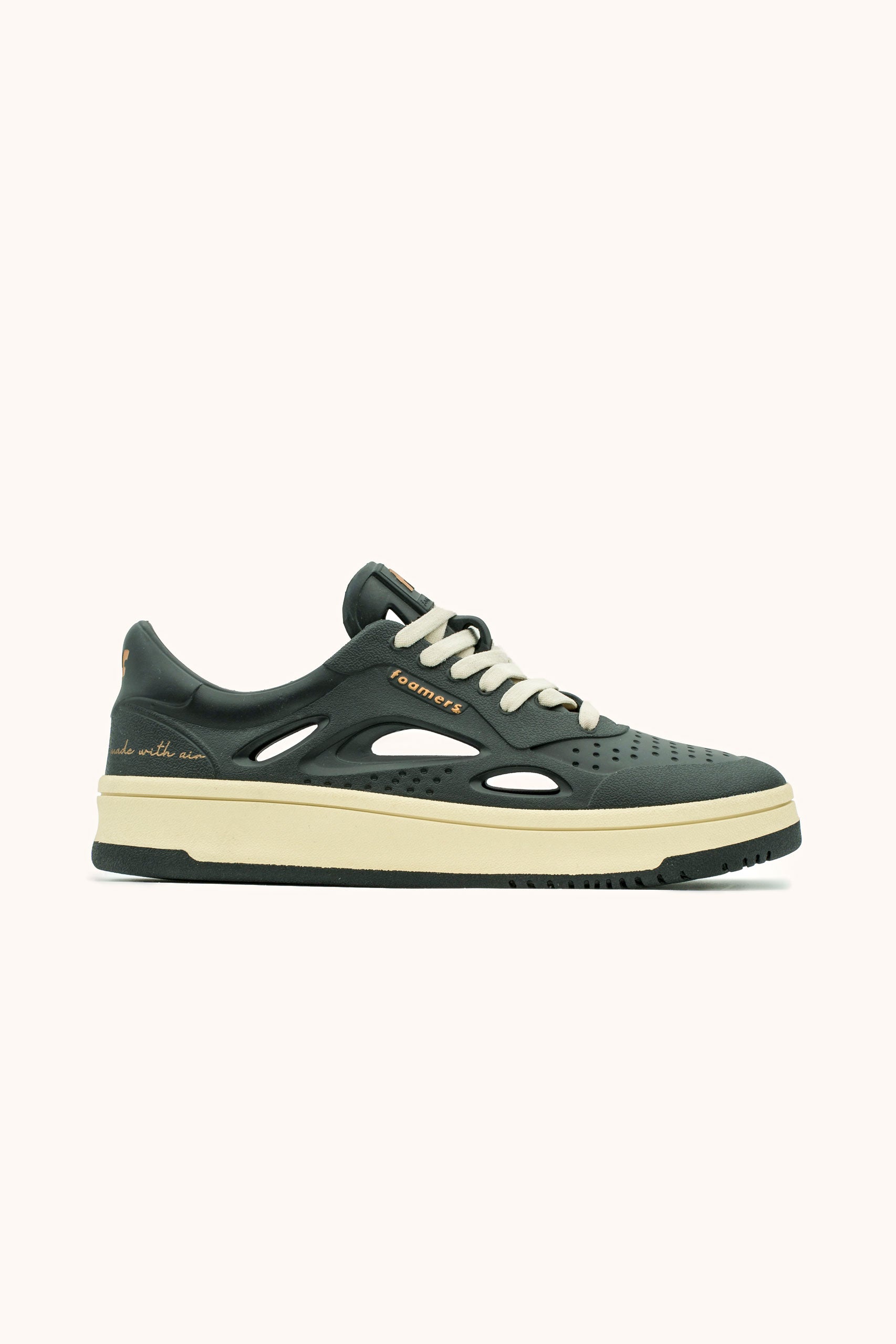 ♂ Sneakers Foamers ICON BLACK/BEIGE - F1002