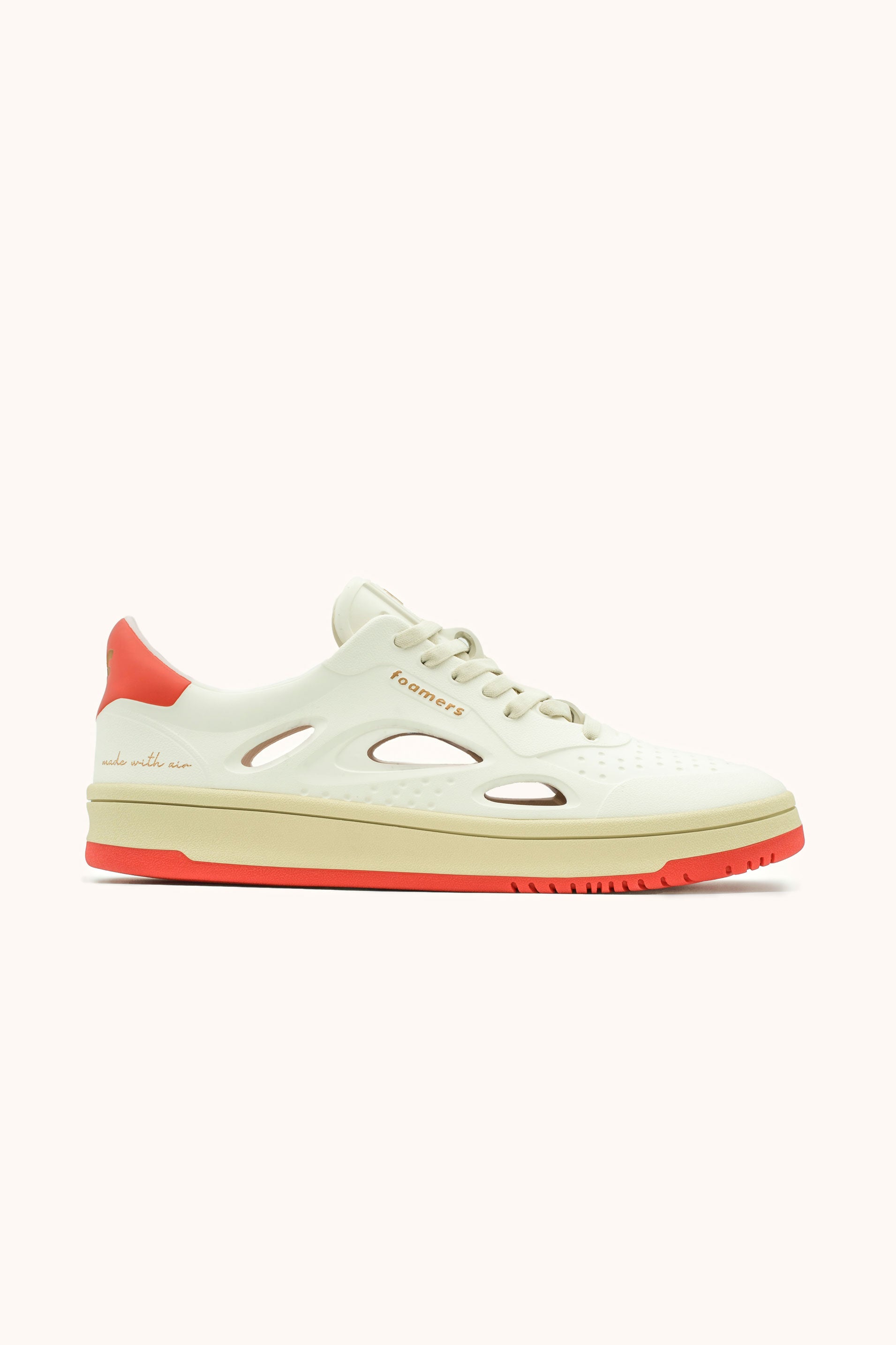 ♂ Sneakers Foamers ICON OFF WHITE/RED - F2004