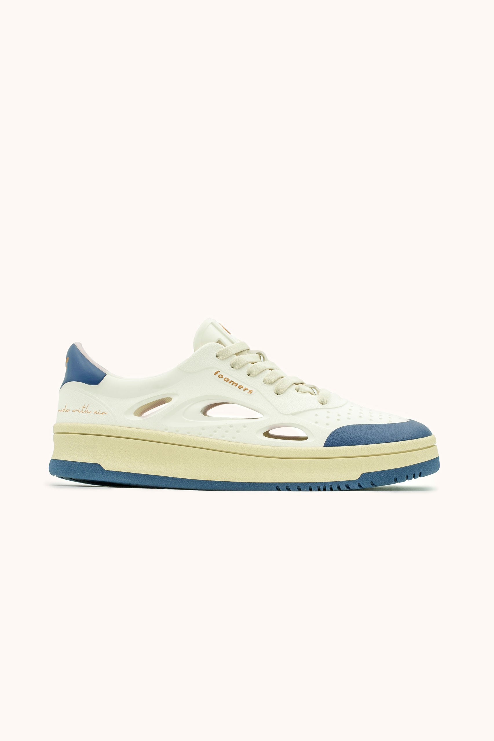 ♂ Sneakers Foamers ICON OFF WHITE/BEIGE/NAVY - F3007